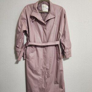 London Fog | Lavender Dusty Rose Long Trench Coat Size 8